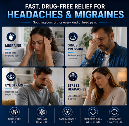 Migraine Relief Cap | Instant Cooling Comfort in Minutes