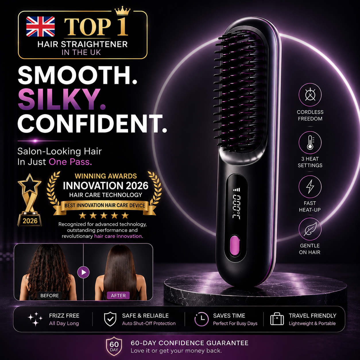 VelouraX™ OnePass Professional Salon Hair Straightener