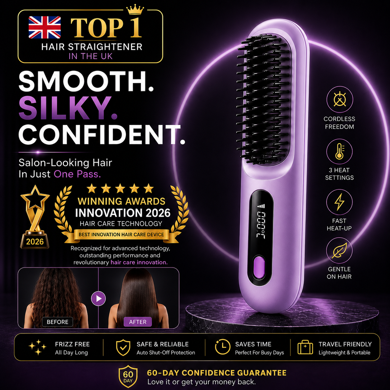 VelouraX™ OnePass Professional Salon Hair Straightener